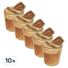 한올 셀룰로오스 수세미 카페모카, 10개, 1개입