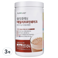 슬림플래닛 데일리프로틴쉐이크 벌크형 더치초코렛, 3개, 800g