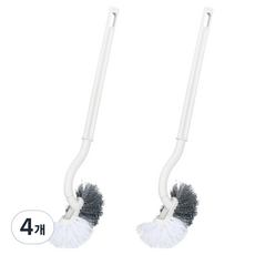 Hi Uncle 廁所浴室馬桶清潔刷, 4個, 白色