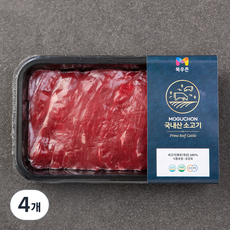 목우촌 국내산 소고기 양지 미절단 국거리용 (냉장), 300g, 4개