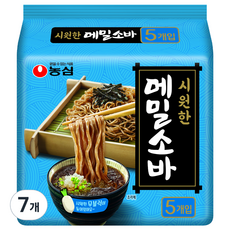 농심 메밀소바, 635g, 7개