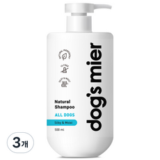 독스미어 내추럴 윤기보습 샴푸, 500ml, 3개