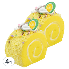 Black Tree 可愛蛋糕捲公仔 黃色, 4個