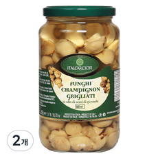 이탈카르쵸피 구운 양송이버섯 인 오일, 2개, 580g