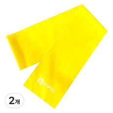 BANSUK SPORTS 乳膠彈力帶 高級型 低強度, 2個, 黃色