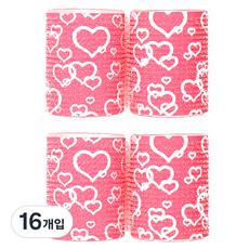 CELLREBORN 印花髮捲 XL號, 心粉紅色, 16入