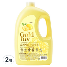 GoldLuv 經典醋&檸檬廚房洗潔精 清新檸檬香, 2個, 3.2L