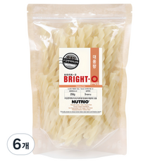 뉴트리오 강아지 브라이트오 치석껌 대용량, 연어살, 250g, 6개