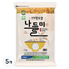 강화군농협 2025년 햅쌀 나들미, 특등급, 4kg, 5개