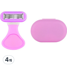 가든웨이 6중날 휴대용 면도 제모기 레드, 1개입, 4개
