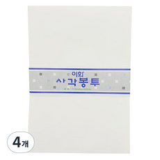 Ehwa 方形袋 小 110 x 160 mm 100入, 白色, 4個