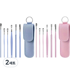 摩納哥橄欖手味成癮耳簽 6 袋套組藍色+粉色, 2組