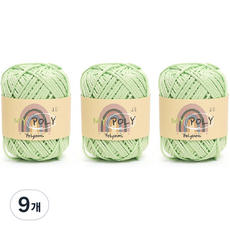 samnamtteugaesil My Poly 編織線 120g, 10 哈密瓜, 9個