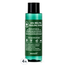 맥클린코스메틱 아하 바하 파하 필링 토너, 150ml, 4개