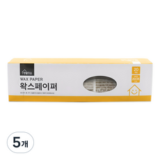 생활미소 왁스페이퍼, 20개입, 5개