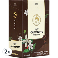 COFFEEBAY 拿鐵咖啡隨身包, 10入, 2個, 15g