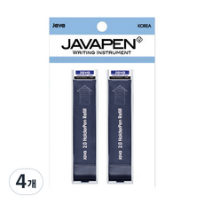 JAVAPEN 工程筆筆芯 2.0mm 12入, 黑色, 4個