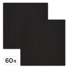 마다꾸미 컬러 골판지, 06 블랙, 60개