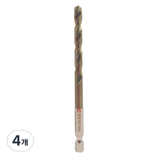 WORKPRO 六角柄鈷不鏽鋼鑽頭 6.5mm WP400314, 4個