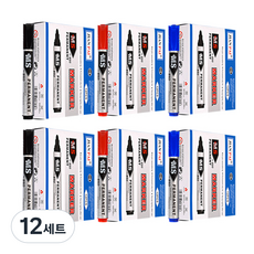 Bluemato 油性魔術B混合組, 黑+藍+紅, 144