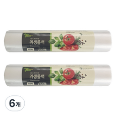 Maygreen 위생롤백, 대(30 x 40 cm), 200개입, 6개