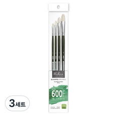 루벤스 600F 유화 돈모 4종 세트, 3세트, 1호, 4호, 8호, 12호