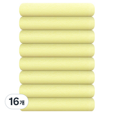 Songwol 松月 營業用 美容 輕便多用途洗臉毛巾 34, 16個, 黃色