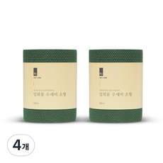 제크원 일회용 수세미 소형 60p, 다크그린, 4개