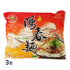 新宏 陽春麵, 200g, 3包