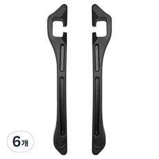 이지윈 차량용 우레탄 사이드 틈새커버, 블랙, 6개