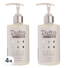 퓨토 하우즈 베이비 손 세정제, 네츄럴 향, 4개, 300ml