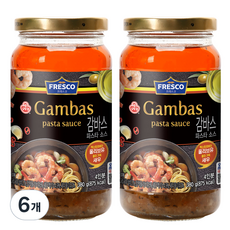 OTTOGI 不倒翁 FRESCO橄欖油蒜味蝦義大利麵醬, 6罐, 380g