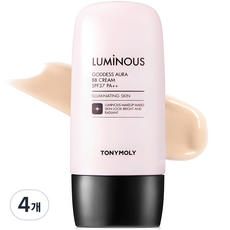 토니모리 루미너스 여신광채 BB크림 SPF37 PA++, 1호화사한베이지, 45g, 4개