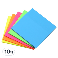 Kumal 半透明防水自黏便條貼 7.5 x 7.5cm, 鮮豔, 10個, 50張