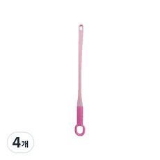 스카위즈 다기능 발 각질 제거 마시지용품 숏, 핑크, 4개