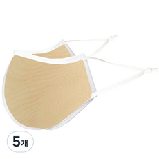 하하비샵 등산 방수 파스텔컬러 UV차단 마스크 성인용 M, 1개입, 5개, 베이지