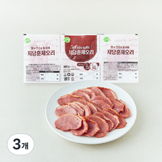 다향 저당 훈제오리, 450g, 3개