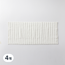 라피니라 모던하우스 자카드 세면 타월 230g 면사 40 x 90 cm, 4개, 아이보리