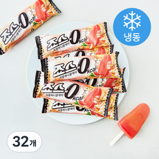 롯데웰푸드 죠스바 영칼로리 자몽허니블랙티 아이스크림 (냉동), 32개, 1개입, 80ml