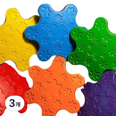 스모글 아이디어 손에 안 묻는 꽃잎 크레용, 3개, 6색