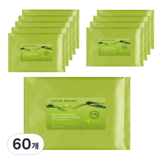 네이처리퍼블릭 제주 탄산 클렌징 티슈, 15매입, 60개