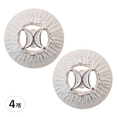 Button King 東大門鈕扣王 高級鍍金鈕扣 Kyle 21mm, 4個, 銀半光WT