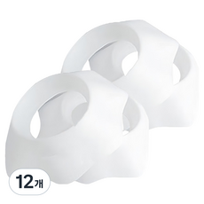 MF商店 防濕矽膠防水防潑濺洗臉護腕 M, 12個, 白色