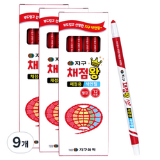 지구화학 지구 채점왕 색연필 12p, 9개, 1색