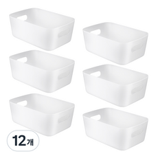 comet 多用途收納籃 M, 白色, 12個