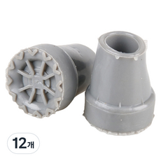 Dr.Pellis J 拐杖/手杖 替換橡膠腳套 22mm, A灰色, 12個