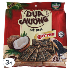 꾸이투 코코넛 검은깨 크레커 12p, 125g, 3개