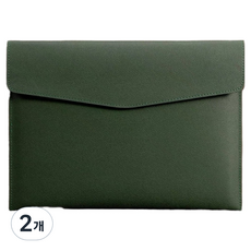 통근창고 A4서류 클립보드 파일 케이스 330 x 240 mm, 그린, 2개