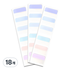 Superssam 小卡整理 馬卡龍色索引貼紙, 18個, 10入