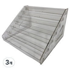 코인 메달 거치대 뱃지 진열대 동전 보관함 7단 31 x 29.5 x 18.5 cm, 투명, 3개